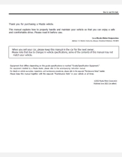 MAZDA MX-30 2022 2023 & 2024 OWNERS MANUAL IN ENGLISH